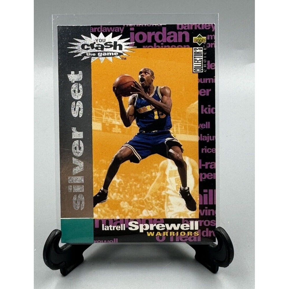 1995-96 Collector's Choice Crash the Game Silver Set Latrell Sprewell #C26